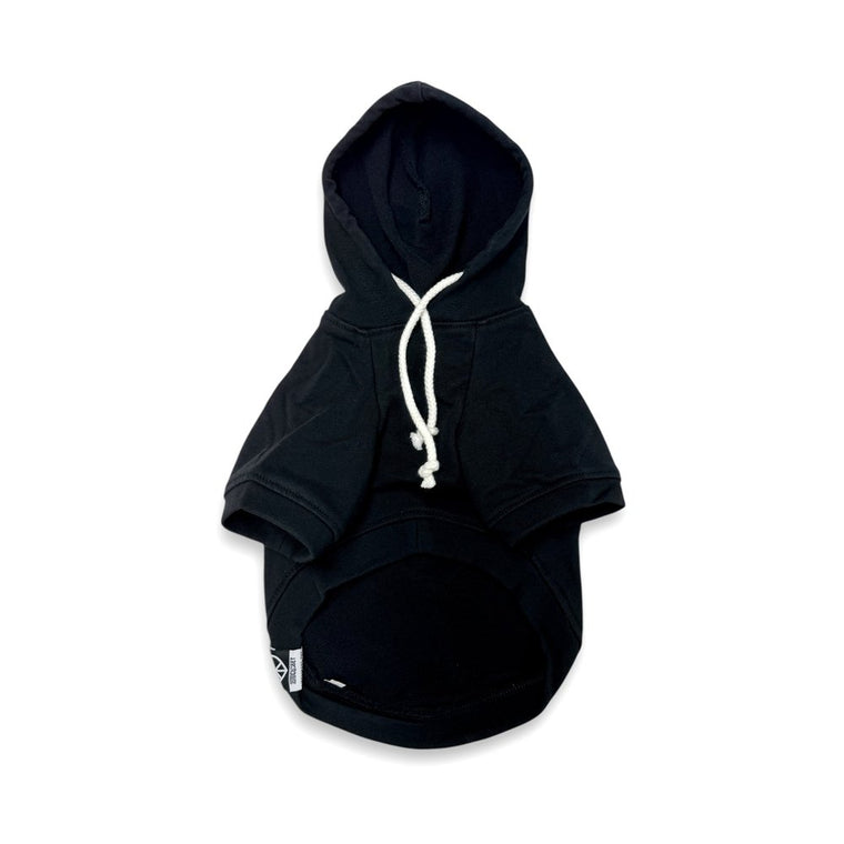 2ND CLOSET "FREEDAMN" PRNTED PET HOODY-BLACK