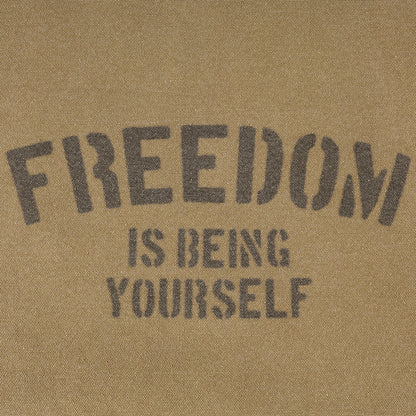 A[S]USL FREEDOM CANVAS TOTE BAG-BROWN