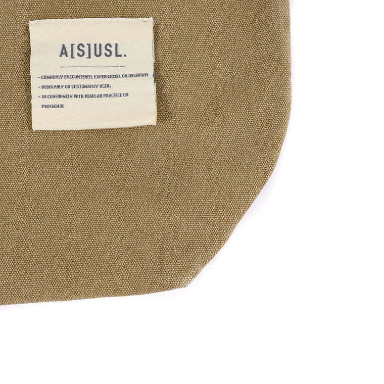 A[S]USL FREEDOM CANVAS TOTE BAG-BROWN