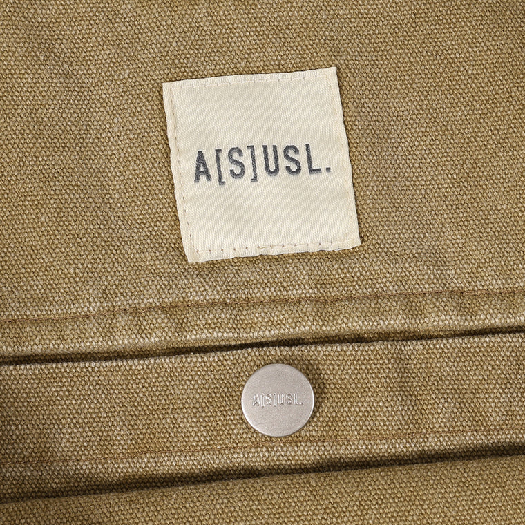 A[S]USL FREEDOM CANVAS TOTE BAG-BROWN