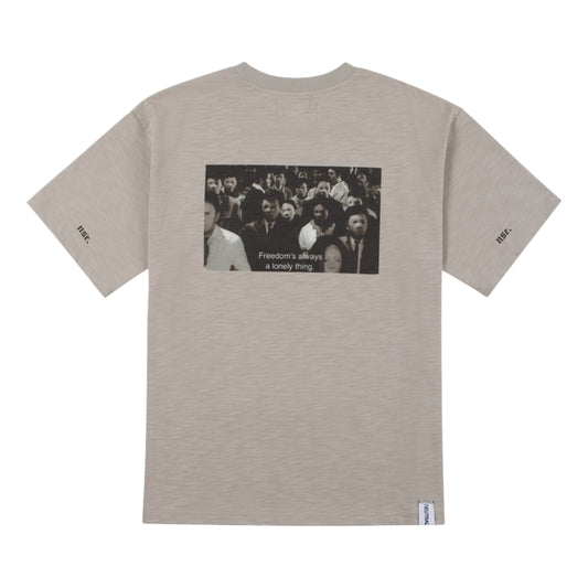 NEUTRAL SOCIETY FREEDOM IS LONELY TEE-GREY