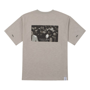 NEUTRAL SOCIETY FREEDOM IS LONELY TEE-GREY