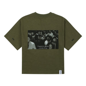 NEUTRAL SOCIETY FREEDOM IS LONELY TEE-OLIVE