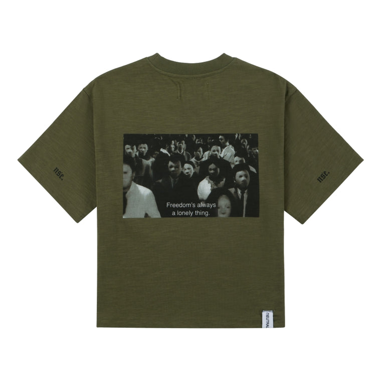 NEUTRAL SOCIETY FREEDOM IS LONELY TEE-OLIVE