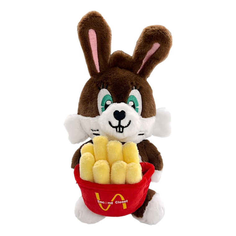 2ND CLOSET "FRIES LOVER" SECOND RABBIT DOLL KEY CHAIN-BROWN