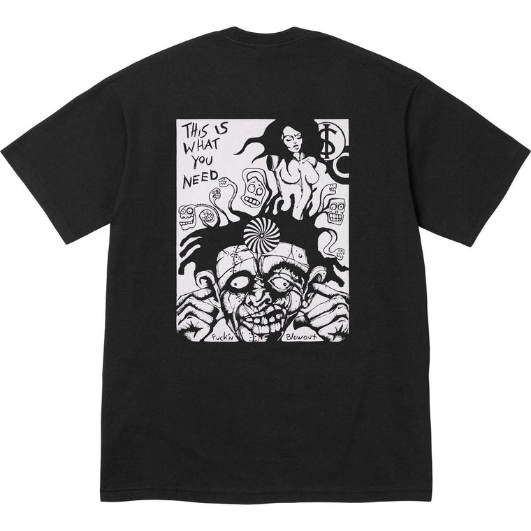 SUPREME FUCKIN BLOWOUT TEE-BLACK