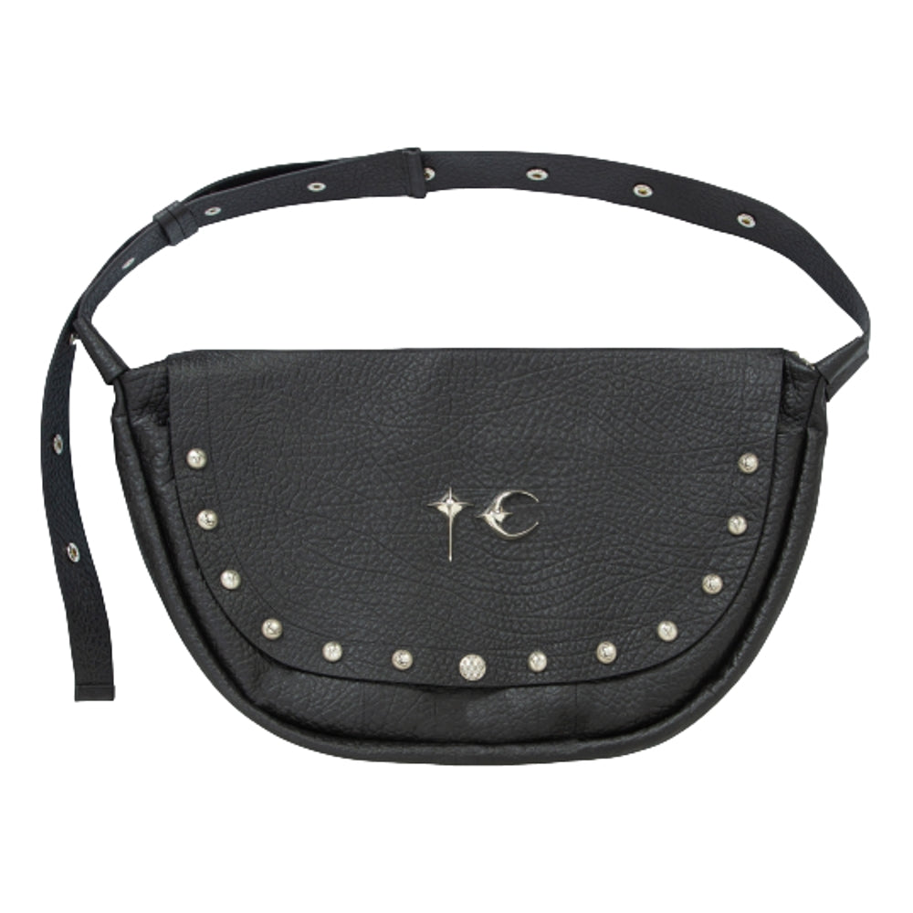 THUG CLUB FULL LEATHER DRAGON MESSENGER BAG-BLACK - Popcorn