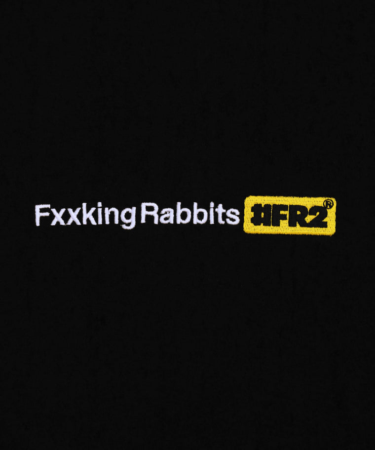 #FR2 FXXKING RABBITS LOGO T-SHIRT-BLACK