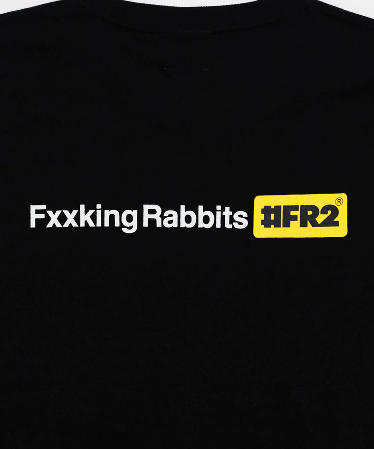 #FR2 FXXKING RABBITS LOGO T-SHIRT-BLACK