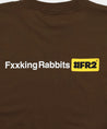 #FR2 FXXKING RABBITS LOGO T-SHIRT-BROWN