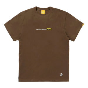#FR2 FXXKING RABBITS LOGO T-SHIRT-BROWN