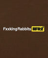 #FR2 FXXKING RABBITS LOGO T-SHIRT-BROWN