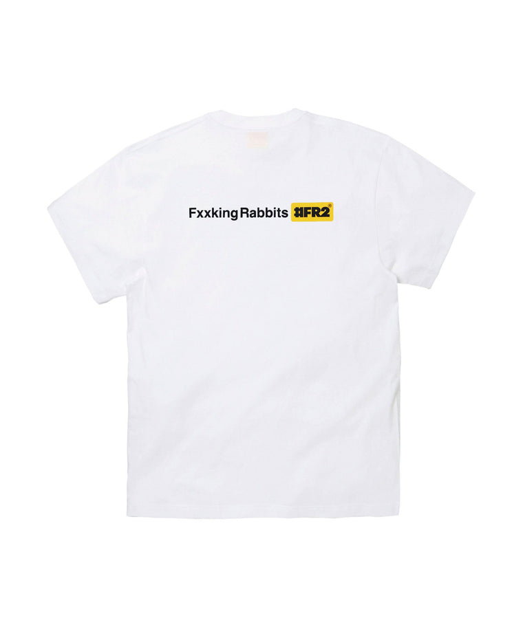 #FR2 FXXKING RABBITS LOGO T-SHIRT-WHITE