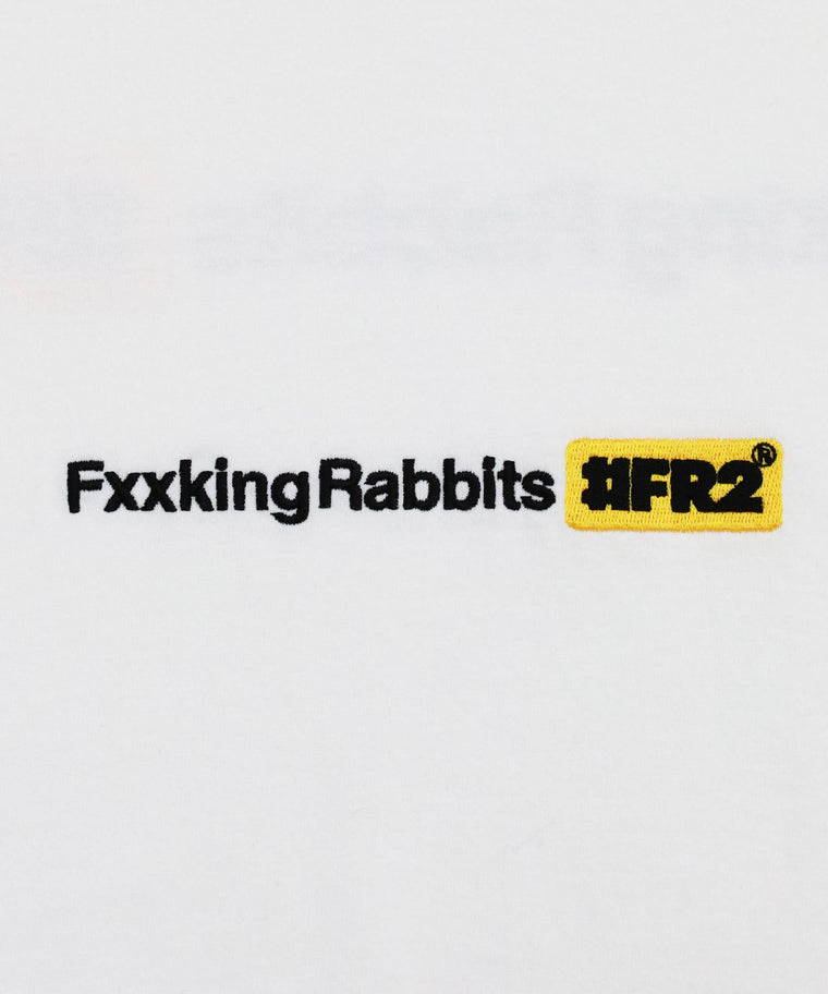 #FR2 FXXKING RABBITS LOGO T-SHIRT-WHITE