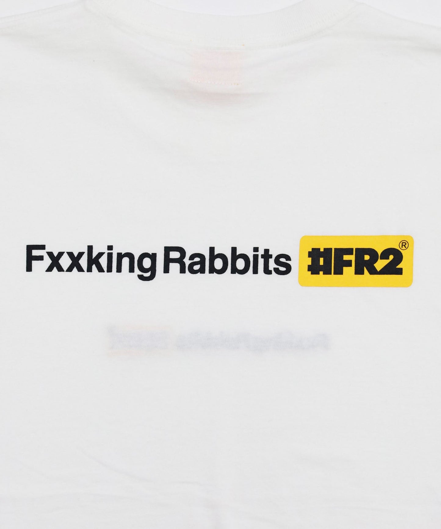 #FR2 FXXKING RABBITS LOGO T-SHIRT-WHITE