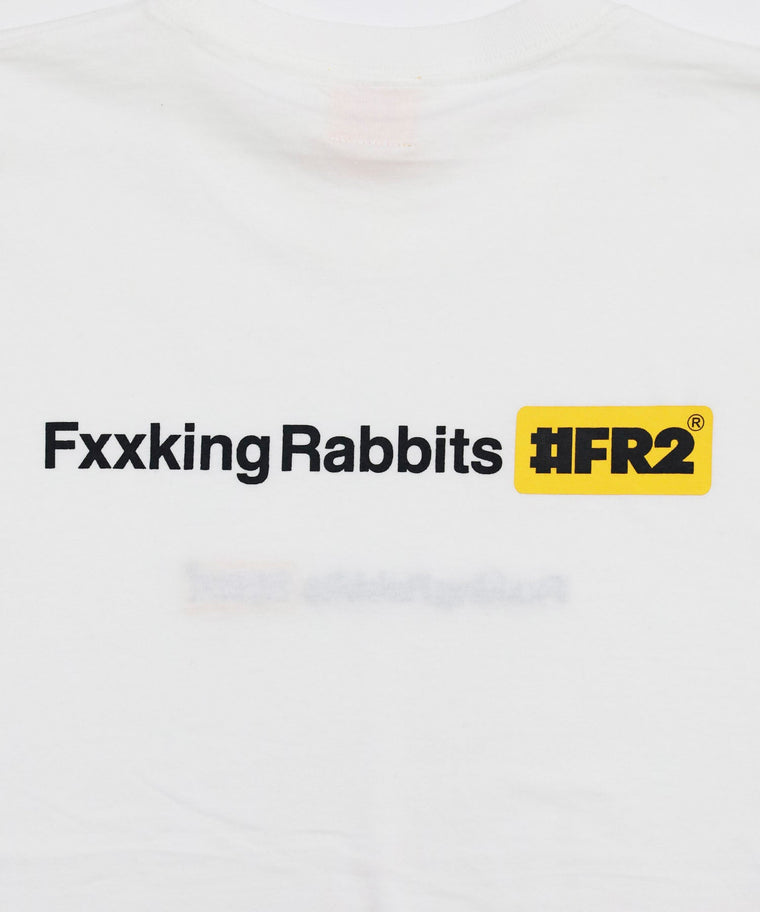 #FR2 FXXKING RABBITS LOGO T-SHIRT-WHITE