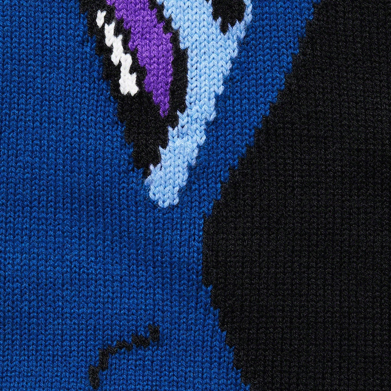 SUPREME FACES SWEATER-BLACK