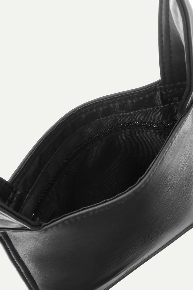 ESPRIT FAUX LEATHER PHONE CROSSBODY BAG-BLACK
