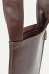 ESPRIT FAUX LEATHER PHONE CROSSBODY BAG-BROWN