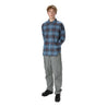 THIS IS NEVER THAT FLANNEL CHECK SHIRT-BLUE