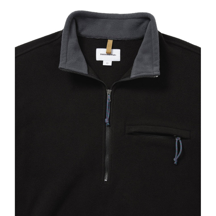 THIS IS NEVER THAT FLEECE PULLOVER-BLACK