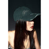 ROSEMAESE FRAYED ROSE CAP - GREY-GREY