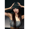 ROSEMAESE FRAYED ROSE CAP - GREY-GREY