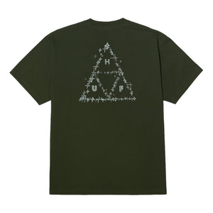 HUF GLEAM S/S TEE-HUNTER GREEN