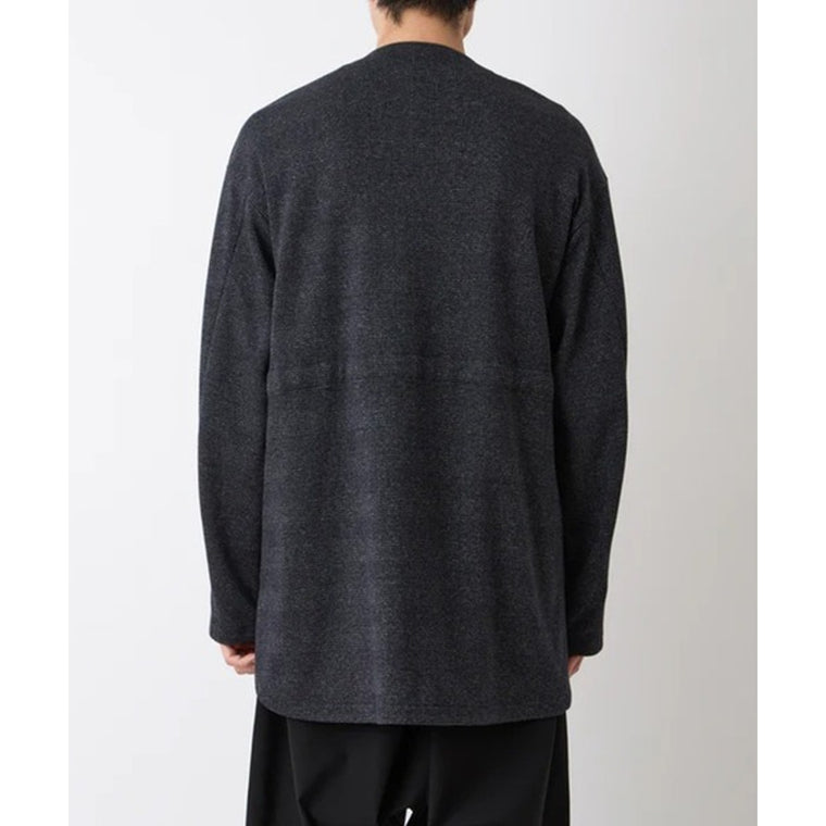 WHITE MOUNTAINEERING GLENCHECK KIMONO SHIRT-CHARCOAL
