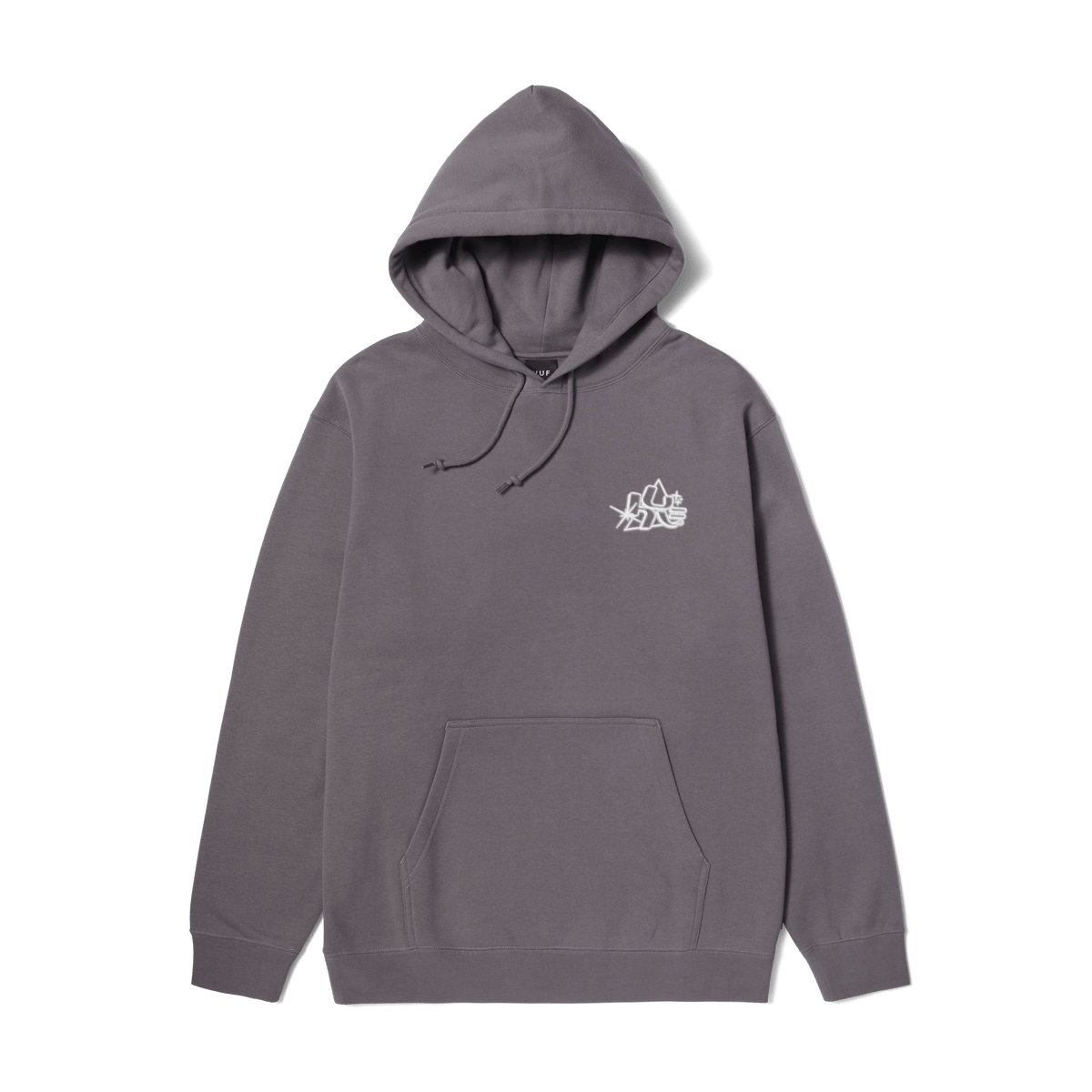 HUF GLOW P/O HOODIE-LIGHT PLUM