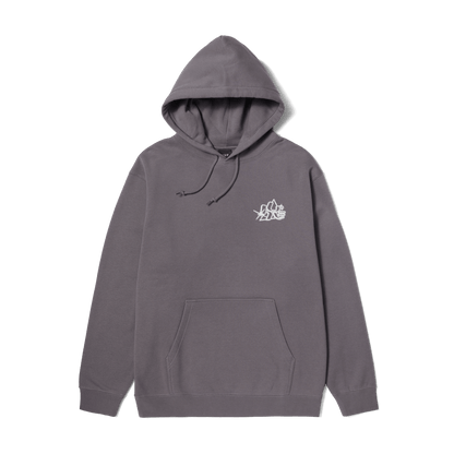 HUF GLOW P/O HOODIE-LIGHT PLUM