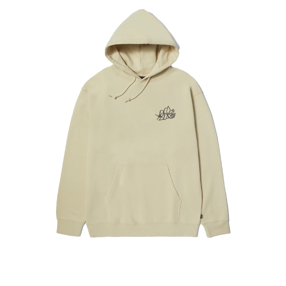 HUF GLOW P/O HOODIE-STONE