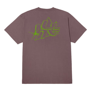 HUF GLOW S/S TEE-LIGHT PLUM