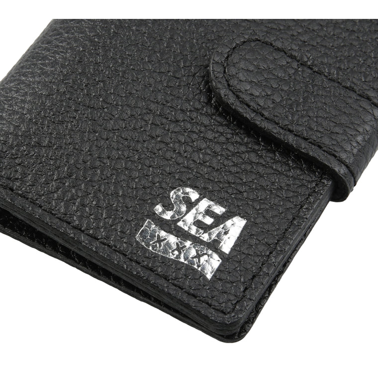 WIND AND SEA GOD SELECTION XXX × WDS LEATHER KEY CASE-BLACK
