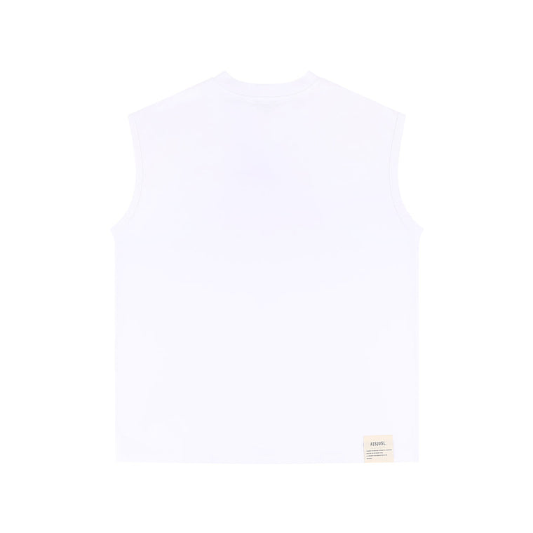 A[S]USL GOOD THINGS ARE COMING SLEEVELESS-WHITE