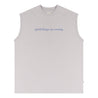 A[S]USL GOOD THINGS ARE COMING SLEEVELESS-GREY