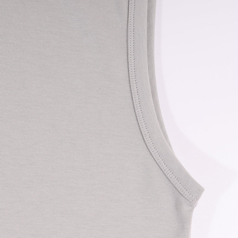 A[S]USL GOOD THINGS ARE COMING SLEEVELESS-GREY