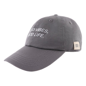 A[S]USL GOOD VIBS DAD CAP-GREY