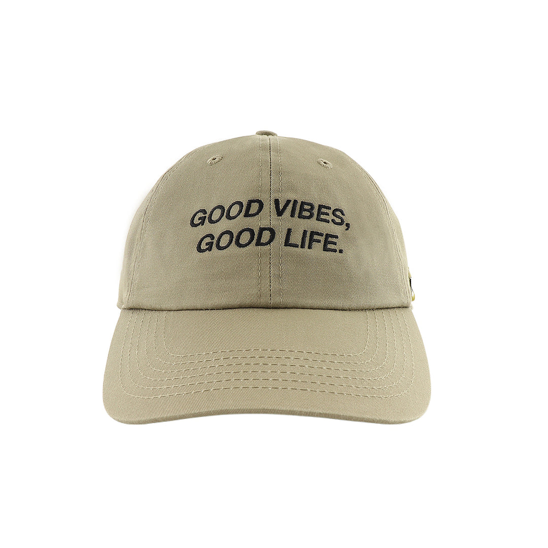 A[S]USL GOOD VIBS DAD CAP-MOKA