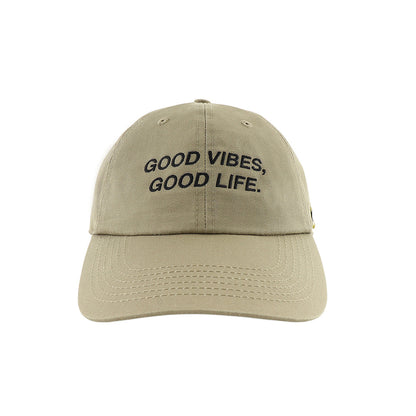 A[S]USL GOOD VIBS DAD CAP-MOKA