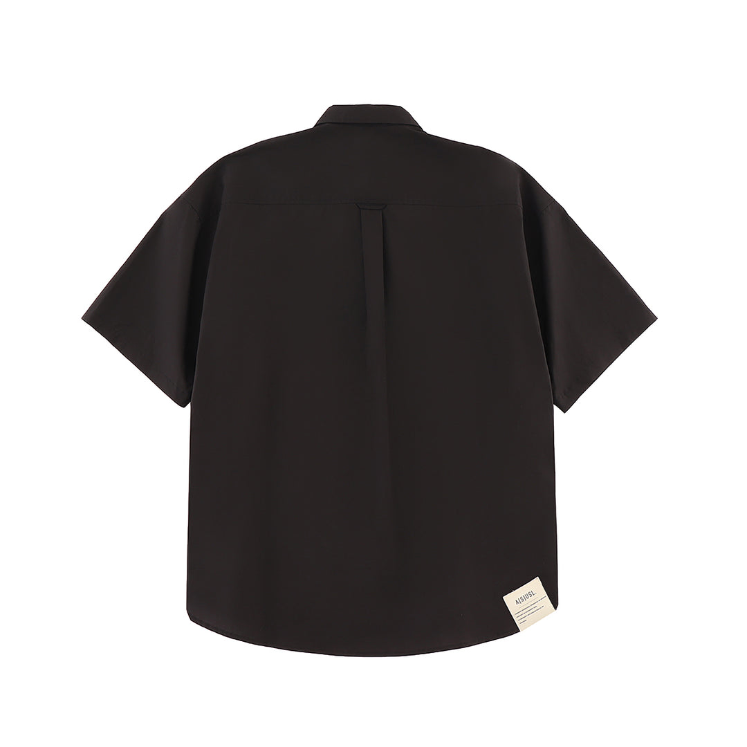 A[S]USL GOOD VIBES PRINT SHIRT-BLACK