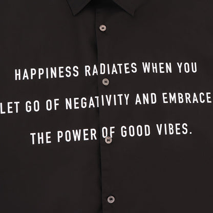A[S]USL GOOD VIBES PRINT SHIRT-BLACK