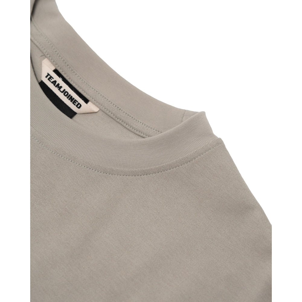 TEAMJOINED JOINED® GOTHIC EXTRA OVERSIZED LONG SLEEVES-LIGHT KHAKI/ORANGE