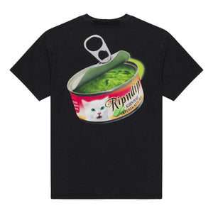 RIPNDIP GOURMET CAT FOOD TEE-BLACK VINTAGE WASH