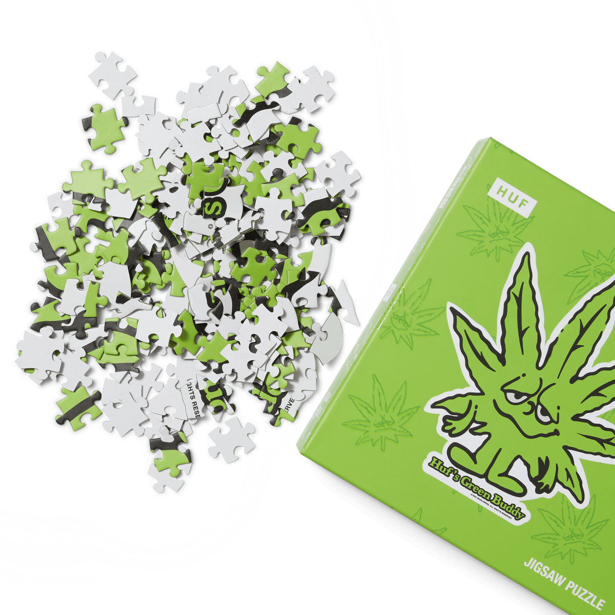 HUF GREEN BUDDY JIGSAW PUZZLE-GREEN