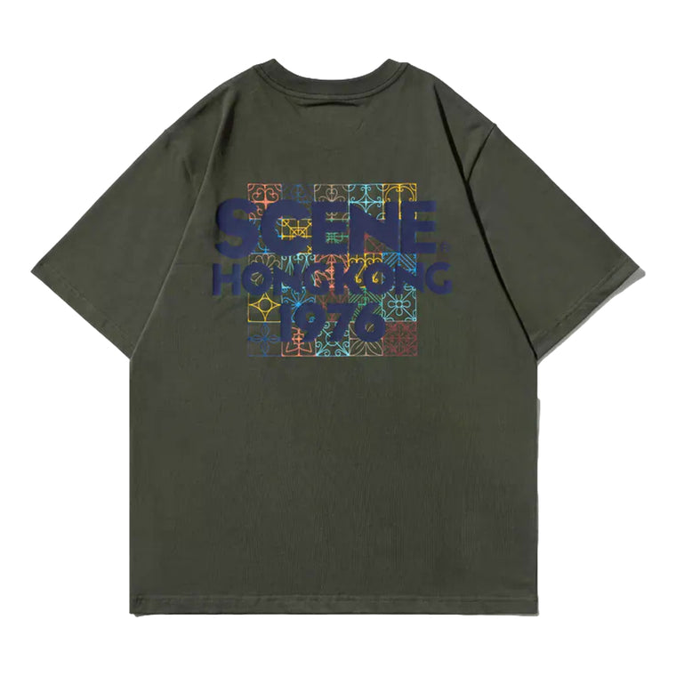 SCENE BY ICE FIRE GRILL TEE-DARK GREY