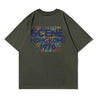 SCENE BY ICE FIRE GRILL TEE-DARK GREY
