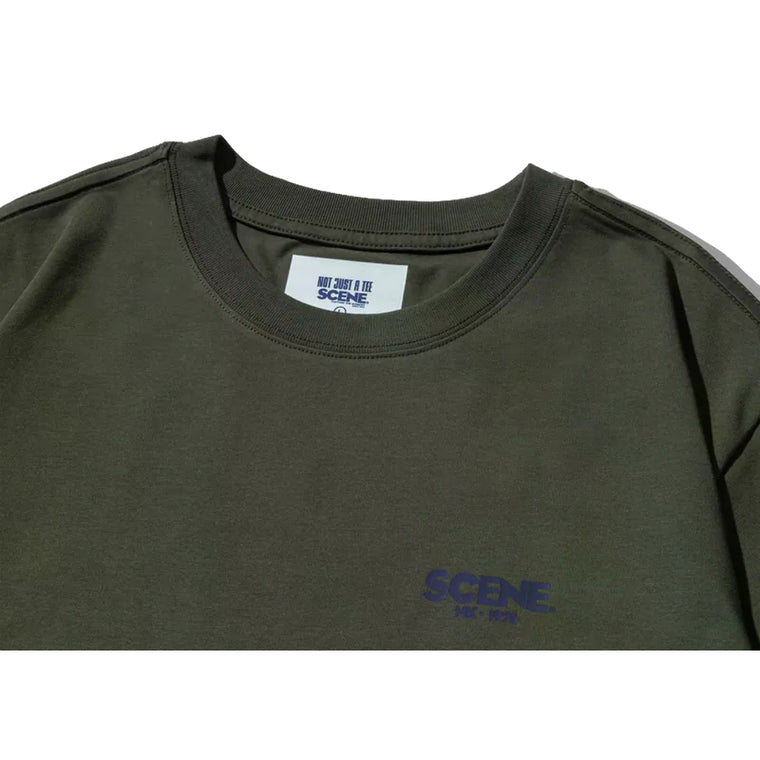 SCENE BY ICE FIRE GRILL TEE-DARK GREY