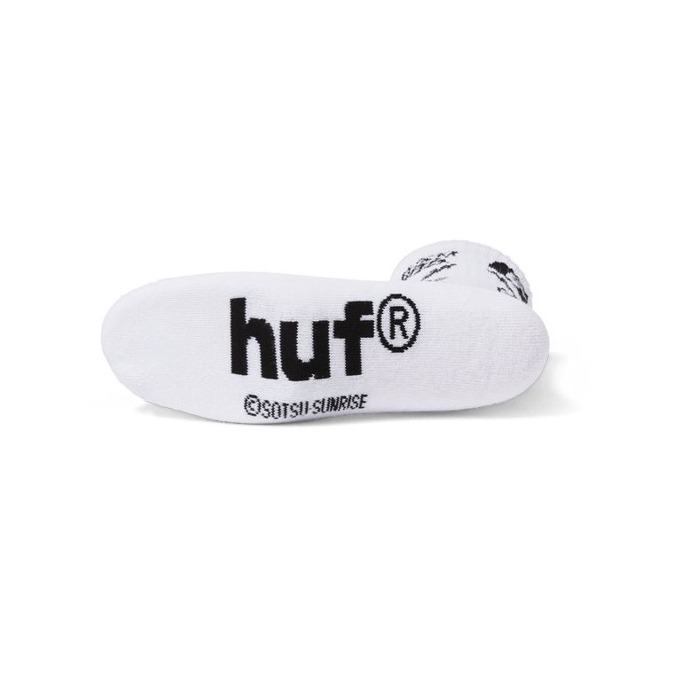 HUF HUF X GUNDAM STACKED CREW SOCK
-WHITE