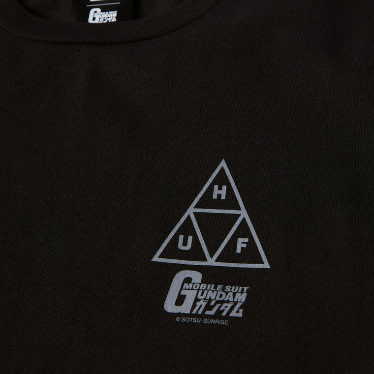 HUF HUF X GUNDAM TRIPLE TRIANGLE S/S TEE-BLACK